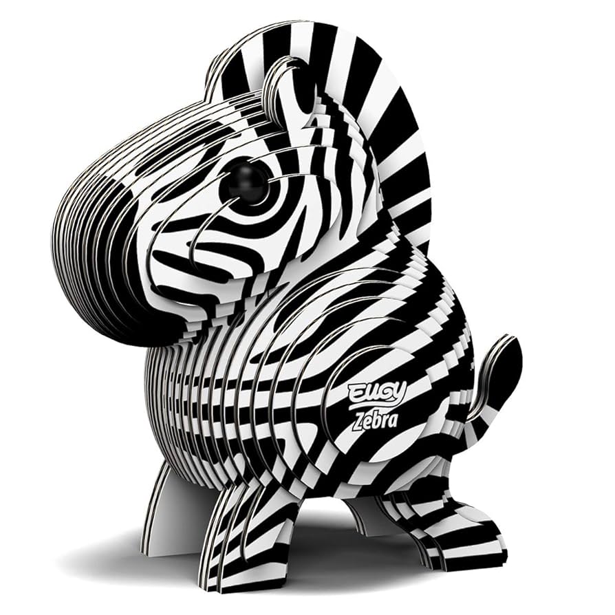 Amazon.com: Eugy Zebra 3D Puzzle, 26 Piece Eco-Friendly